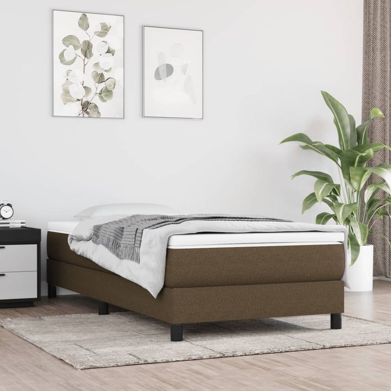 Casa si Gradina - Mobilier - Saltele si somiere - Saltele - Saltea cu arcuri buzunar de copii, maro inchis 80x160 cm textil - Infinity.ro