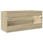 Casa si Gradina - Mobilier - Seturi de mobilier - Seturi baie - Dulap chiuveta baie stejar sonoma 100x38,5x45 cm lemn prelucrat - Infinity.ro