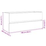 Casa si Gradina - Mobilier - Seturi de mobilier - Seturi baie - Dulap chiuveta baie stejar sonoma 100x38,5x45 cm lemn prelucrat - Infinity.ro