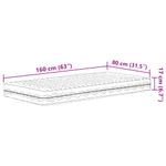 Casa si Gradina - Mobilier - Saltele si somiere - Saltele - Saltea din spuma de copii, alb, 80x160 cm, duritate H2 H3 - Infinity.ro