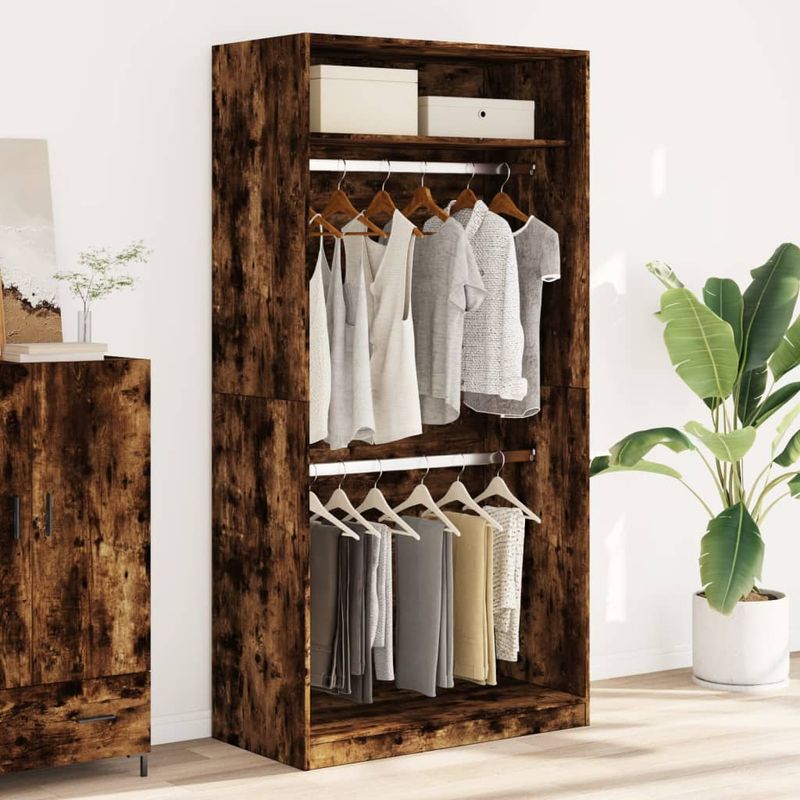 Casa si Gradina - Mobilier - Dulapuri si sifoniere - Sifoniere - Sifonier, stejar afumat, 100x50x200 cm, lemn prelucrat, cantitate 1 raft - Infinity.ro