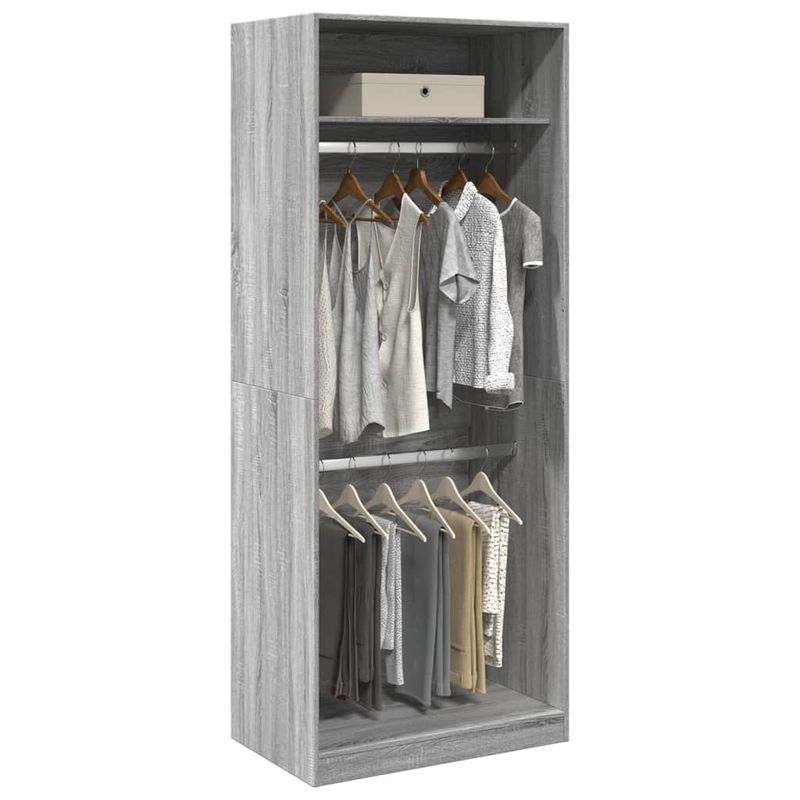 Casa si Gradina - Mobilier - Dulapuri si sifoniere - Sifoniere - Sifonier, gri sonoma, 80x50x200 cm, lemn prelucrat, cantitate 1 raft - Infinity.ro