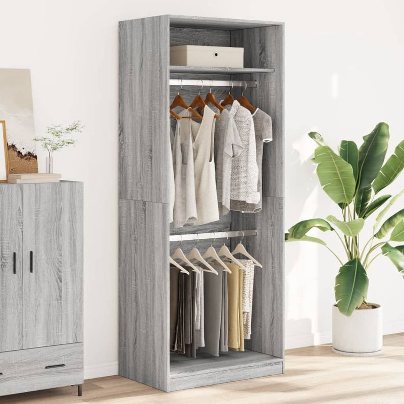 Casa si Gradina - Mobilier - Dulapuri si sifoniere - Sifoniere - Sifonier, gri sonoma, 80x50x200 cm, lemn prelucrat, cantitate 1 raft - Infinity.ro