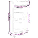 Casa si Gradina - Mobilier - Dulapuri si sifoniere - Sifoniere - Sifonier, stejar afumat, 100x50x200 cm, lemn prelucrat, cantitate 1 raft - Infinity.ro