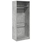 Casa si Gradina - Mobilier - Dulapuri si sifoniere - Sifoniere - Sifonier, gri beton, 80x50x200 cm, lemn prelucrat, cantitate 1 raft - Infinity.ro