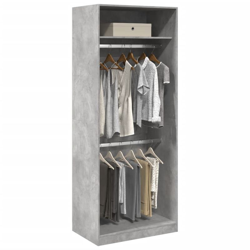 Casa si Gradina - Mobilier - Dulapuri si sifoniere - Sifoniere - Sifonier, gri beton, 80x50x200 cm, lemn prelucrat, cantitate 1 raft - Infinity.ro