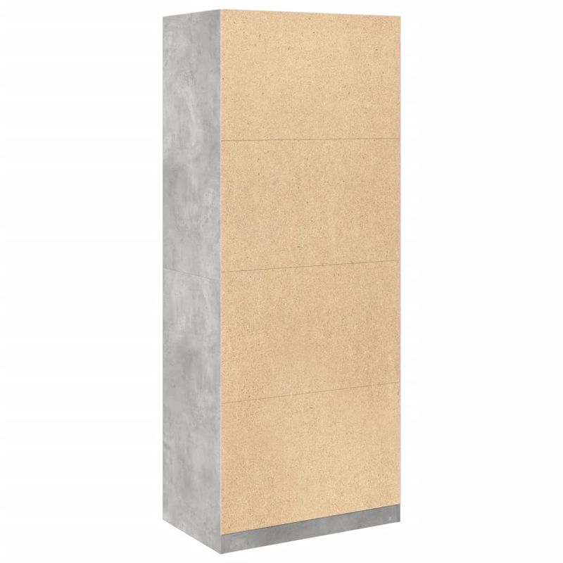 Casa si Gradina - Mobilier - Dulapuri si sifoniere - Sifoniere - Sifonier, gri beton, 80x50x200 cm, lemn prelucrat, cantitate 1 raft - Infinity.ro