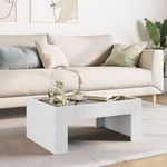 Casa si Gradina - Mobilier - Mese si birouri - Masute de cafea - Masuta de cafea cu LED infinity, alb, 70x50x30 cm - Infinity.ro