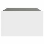 Casa si Gradina - Mobilier - Mese si birouri - Masute de cafea - Masuta de cafea cu LED infinity, alb, 70x50x30 cm - Infinity.ro