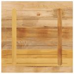 Casa si Gradina - Mobilier - Feronerie si accesorii mobila - Blat de masa, 90x90x2,5 cm, patrat, lemn masiv mango brut - Infinity.ro