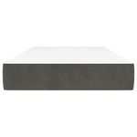 Casa si Gradina - Mobilier - Saltele si somiere - Saltele - Saltea de pat cu arcuri, gri inchis, 100x210x20 cm, catifea - Infinity.ro