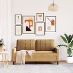 Casa si Gradina - Mobilier - Canapele si coltare - Canapele - Canapea cu 2 locuri, maro, 140 cm, catifea - Infinity.ro