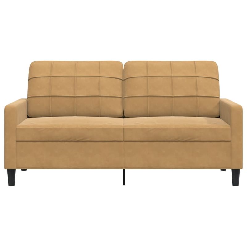 Casa si Gradina - Mobilier - Canapele si coltare - Canapele - Canapea cu 2 locuri, maro, 140 cm, catifea - Infinity.ro