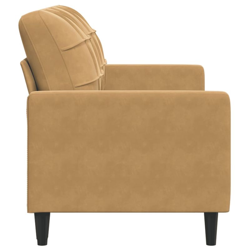 Casa si Gradina - Mobilier - Canapele si coltare - Canapele - Canapea cu 2 locuri, maro, 140 cm, catifea - Infinity.ro