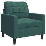 Casa si Gradina - Mobilier - Seturi de mobilier - Seturi living - Set canapele cu perne/rulouri, 4 piese, verde inchis, catifea - Infinity.ro