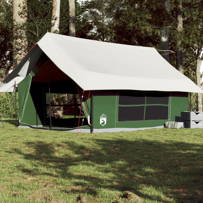 Sport si Outdoor - Camping - Corturi camping - Cort de camping pentru 5 persoane, verde, impermeabil - Infinity.ro