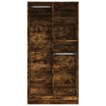 Casa si Gradina - Mobilier - Dulapuri si sifoniere - Sifoniere - Sifonier, stejar afumat, 100x50x200 cm, lemn prelucrat, cantitate 2 rafturi - Infinity.ro