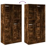 Casa si Gradina - Mobilier - Dulapuri si sifoniere - Sifoniere - Sifonier, stejar afumat, 100x50x200 cm, lemn prelucrat, cantitate 2 rafturi - Infinity.ro