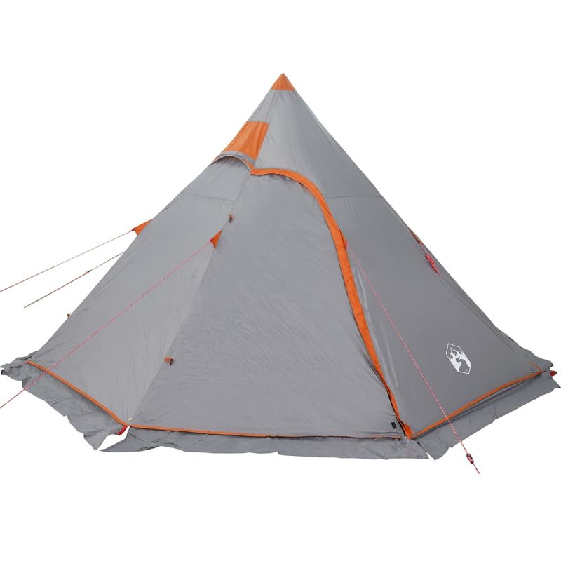 Sport si Outdoor - Camping - Corturi camping - Cort de camping tipi pentru 5 persoana, gri, impermeabil - Infinity.ro