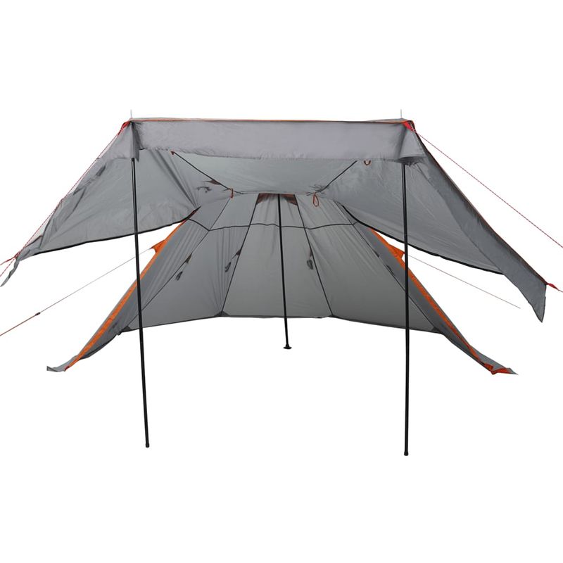 Sport si Outdoor - Camping - Corturi camping - Cort de camping tipi pentru 5 persoana, gri, impermeabil - Infinity.ro