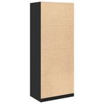 Casa si Gradina - Mobilier - Dulapuri si sifoniere - Sifoniere - Sifonier, negru, 80x50x200 cm, lemn prelucrat, cantitate 2 rafturi - Infinity.ro