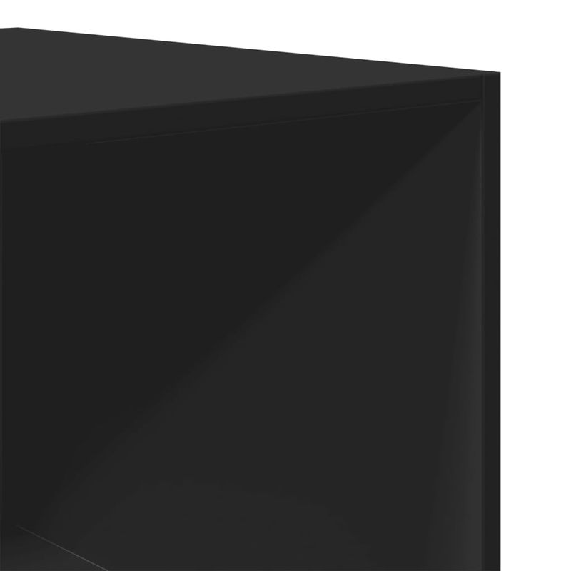 Casa si Gradina - Mobilier - Dulapuri si sifoniere - Sifoniere - Sifonier, negru, 80x50x200 cm, lemn prelucrat, cantitate 2 rafturi - Infinity.ro