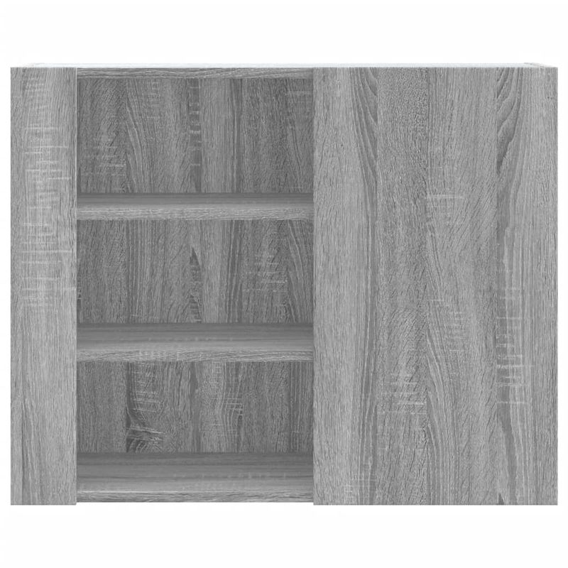 Casa si Gradina - Mobilier - Biblioteci si rafturi - Rafturi - Dulap de perete, gri sonoma, 75x35x60 cm, lemn compozit - Infinity.ro