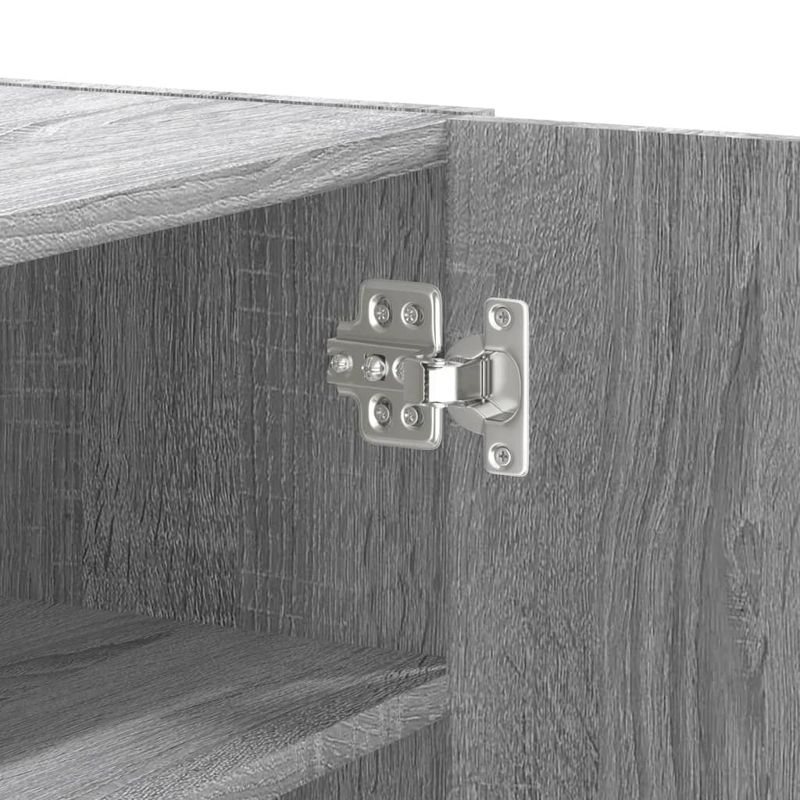 Casa si Gradina - Mobilier - Biblioteci si rafturi - Rafturi - Dulap de perete, gri sonoma, 75x35x60 cm, lemn compozit - Infinity.ro