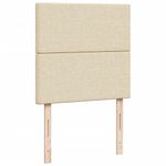 Casa si Gradina - Mobilier - Paturi si accesorii - Paturi - Pat box spring cu saltea, crem, 100x200 cm, textil - Infinity.ro