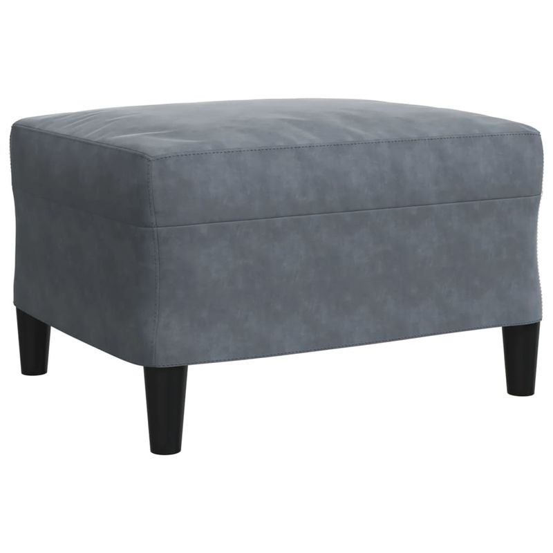 Casa si Gradina - Mobilier - Seturi de mobilier - Seturi living - Set de canapele cu perne, 3 piese, gri inchis, catifea - Infinity.ro