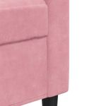 Casa si Gradina - Mobilier - Seturi de mobilier - Seturi living - Set canapele cu perne/rulouri, 3 piese, roz, catifea - Infinity.ro