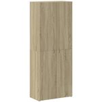 Casa si Gradina - Constructii - Depozitare, transport si protectie - Rafturi, fisete si vestiare - Fiset, stejar sonoma, 60x32x153 cm, lemn prelucrat - Infinity.ro