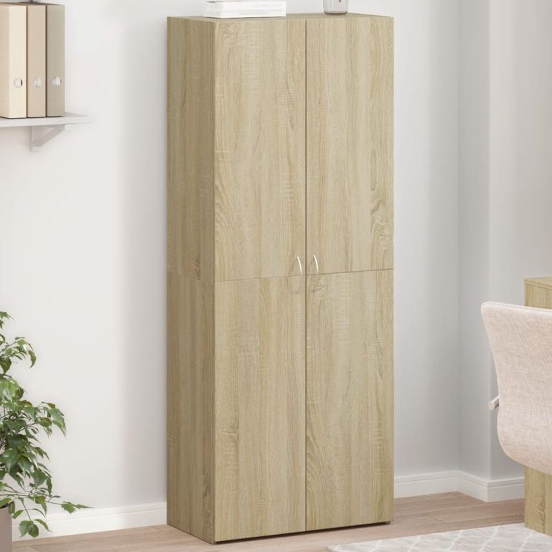 Casa si Gradina - Constructii - Depozitare, transport si protectie - Rafturi, fisete si vestiare - Fiset, stejar sonoma, 60x32x153 cm, lemn prelucrat - Infinity.ro