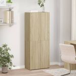 Casa si Gradina - Constructii - Depozitare, transport si protectie - Rafturi, fisete si vestiare - Fiset, stejar sonoma, 60x32x153 cm, lemn prelucrat - Infinity.ro