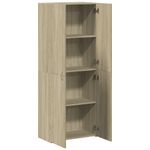 Casa si Gradina - Constructii - Depozitare, transport si protectie - Rafturi, fisete si vestiare - Fiset, stejar sonoma, 60x32x153 cm, lemn prelucrat - Infinity.ro