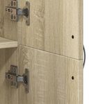 Casa si Gradina - Constructii - Depozitare, transport si protectie - Rafturi, fisete si vestiare - Fiset, stejar sonoma, 60x32x153 cm, lemn prelucrat - Infinity.ro