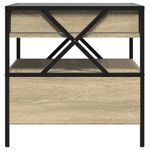 Casa si Gradina - Mobilier - Mese si birouri - Masute de cafea - Masuta de cafea cu LED infinity, stejar sonoma, 50x50x51 cm - Infinity.ro