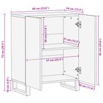 Casa si Gradina - Mobilier - Dulapuri si sifoniere - Dulapuri - Dulap, 60x34x75 cm, lemn masiv de acacia - Infinity.ro
