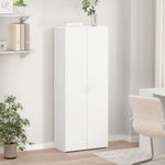 Casa si Gradina - Constructii - Depozitare, transport si protectie - Rafturi, fisete si vestiare - Fiset, alb, 60x32x153 cm, lemn prelucrat - Infinity.ro