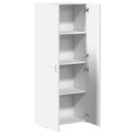 Casa si Gradina - Constructii - Depozitare, transport si protectie - Rafturi, fisete si vestiare - Fiset, alb, 60x32x153 cm, lemn prelucrat - Infinity.ro