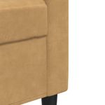 Casa si Gradina - Mobilier - Seturi de mobilier - Seturi living - Set de canapele cu perne/rulouri, 3 piese, maro, catifea - Infinity.ro