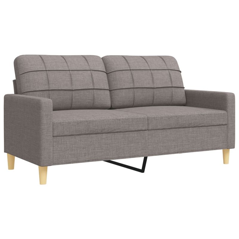Casa si Gradina - Mobilier - Seturi de mobilier - Seturi living - Set de canapele cu perne, 3 piese, gri taupe, textil - Infinity.ro
