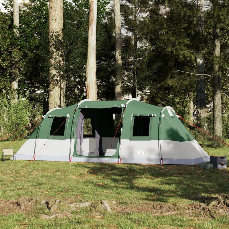 Sport si Outdoor - Camping - Corturi camping - Cort de familie tunel, 6 persoane, verde, impermeabil - Infinity.ro