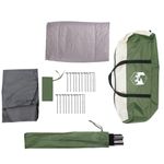 Sport si Outdoor - Camping - Corturi camping - Cort de familie tunel, 6 persoane, verde, impermeabil - Infinity.ro