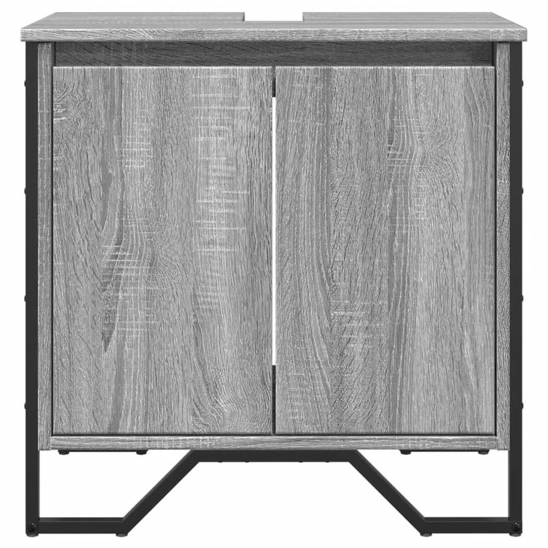 Casa si Gradina - Mobilier - Seturi de mobilier - Seturi baie - Dulap chiuveta baie, gri sonoma, 60x35x60 cm, lemn prelucrat - Infinity.ro