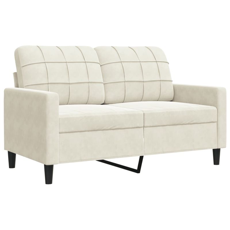 Casa si Gradina - Mobilier - Seturi de mobilier - Seturi living - Set de canapele cu perne, 3 piese, crem, catifea - Infinity.ro