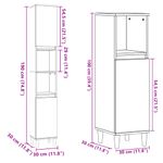 Casa si Gradina - Mobilier - Seturi de mobilier - Seturi baie - Set mobilier de baie, 3 piese, stejar sonoma, lemn prelucrat - Infinity.ro