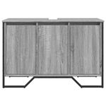Casa si Gradina - Mobilier - Seturi de mobilier - Seturi baie - Dulap chiuveta baie, gri sonoma, 91x35x60 cm, lemn prelucrat - Infinity.ro