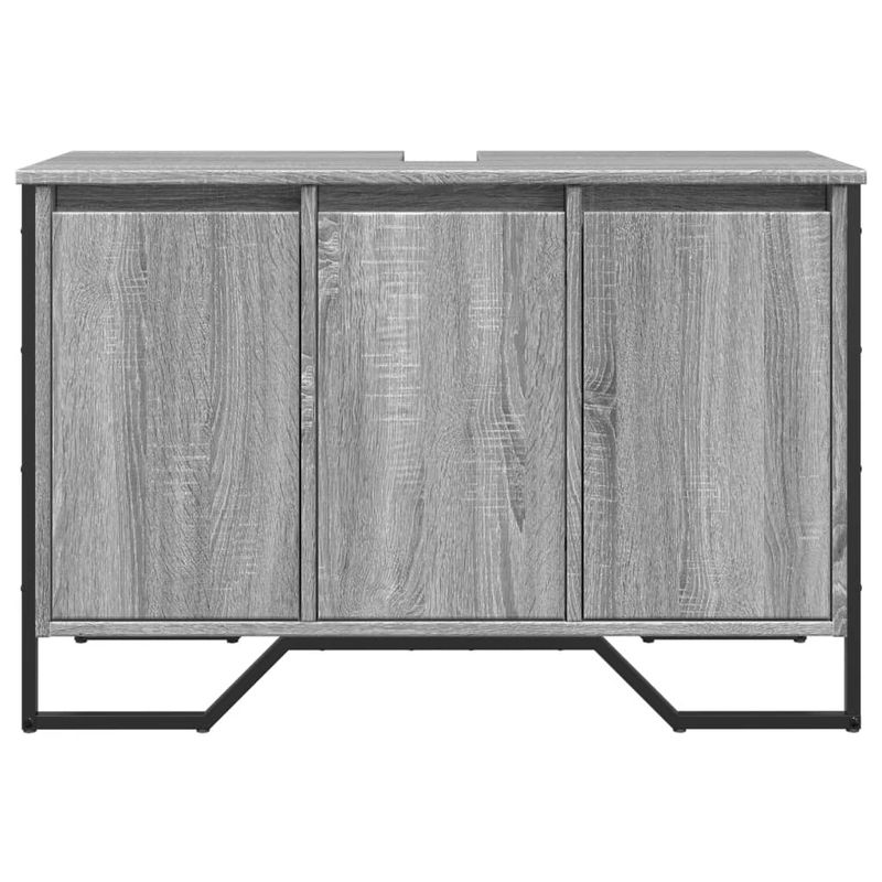 Casa si Gradina - Mobilier - Seturi de mobilier - Seturi baie - Dulap chiuveta baie, gri sonoma, 91x35x60 cm, lemn prelucrat - Infinity.ro