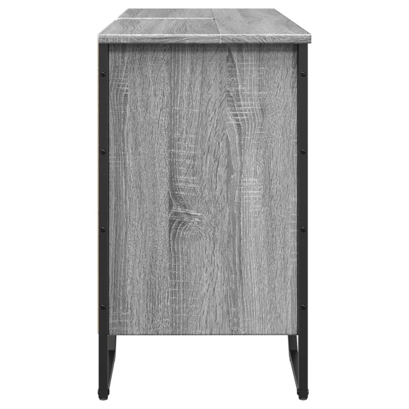 Casa si Gradina - Mobilier - Seturi de mobilier - Seturi baie - Dulap chiuveta baie, gri sonoma, 91x35x60 cm, lemn prelucrat - Infinity.ro